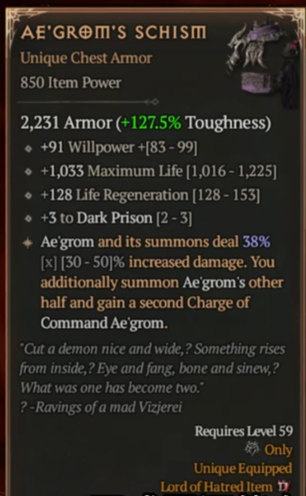 Ae'grom's Schism